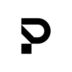 Obraz premium letter P logo