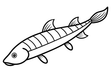 Oarfish Minimalist Vector