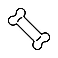 Dog bone vector illustration, pet toy, animal bone outline, bone drawing, bone icon, treat