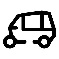 transportation dashed line icon