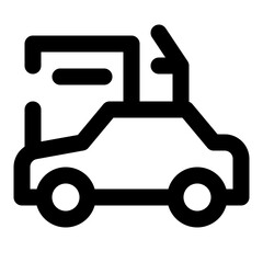 transportation dashed line icon