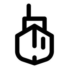transportation dashed line icon