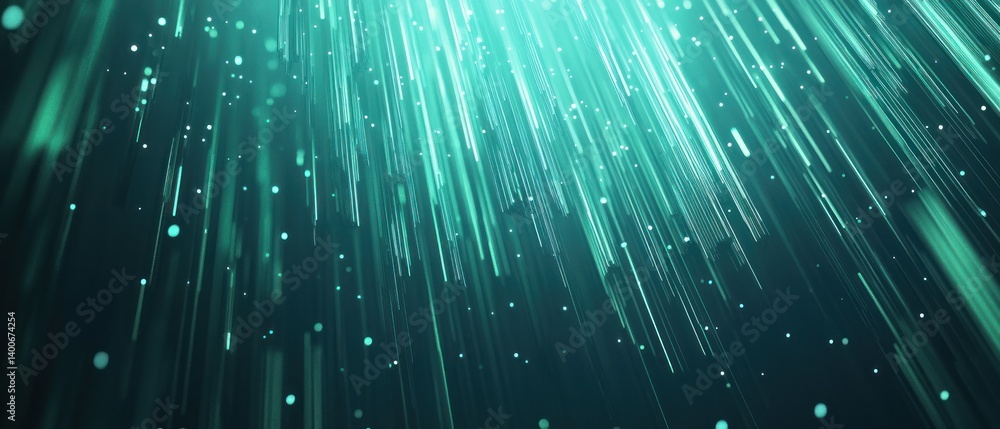 Poster abstract light rays creating a serene atmosphere