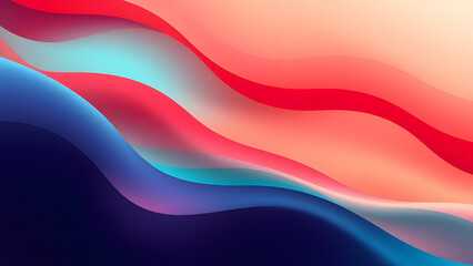 Fototapeta premium Soft pink silk waves with a hint of green and purple hues