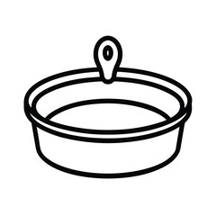 Cooling Rack Outline on White Background