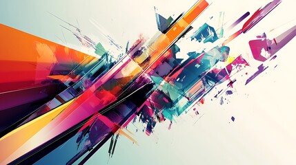 Modern technology-inspired abstract design for a business workspace with digital themes