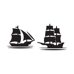 ship isolated on white background