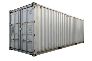 Single Black Twenty-Foot High Cube Container for Freight and Storage Solutions.