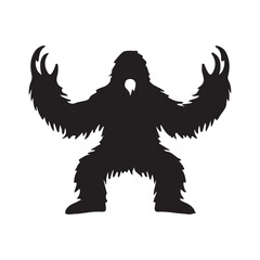 Forest man eagle with wings