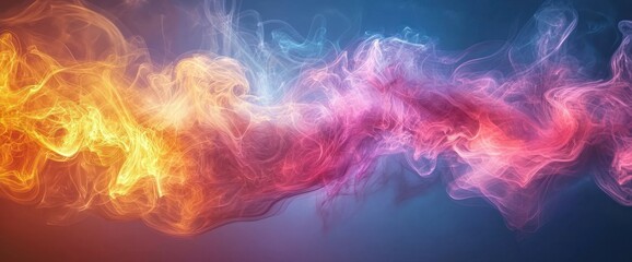 Fototapeta premium Abstract smoke, vibrant colors