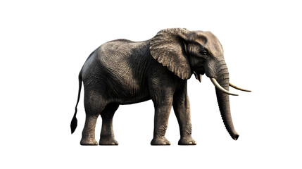 Fototapeta premium African Elephant with Profile View.