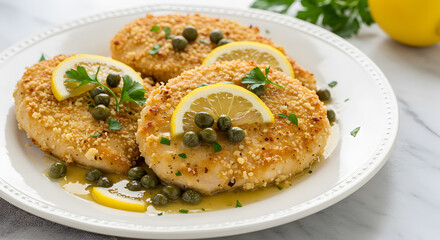 Delicious Chicken Piccata with Lemon Caper Sauce Ready To Serve