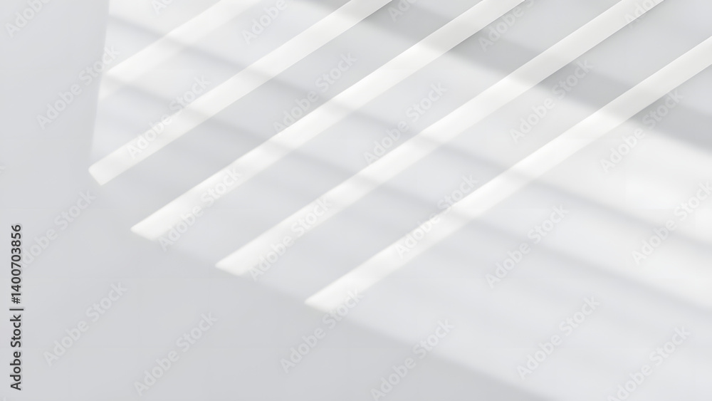 Poster futuristic geometric structure with light and gray 3d patterns