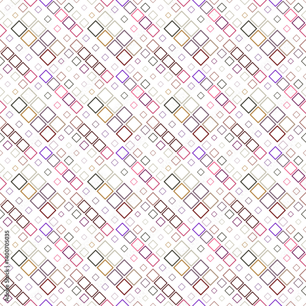 Poster square pattern background - abstract colorful vector graphic