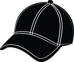 Cap Silhouette Vector | Fashion, Headwear & Casual Style Icon