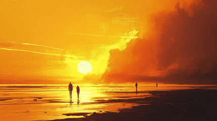 Golden Sunset Stroll