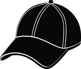 Cap Silhouette Vector | Fashion, Headwear & Casual Style Icon