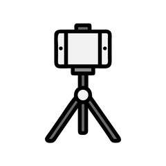 Smartphone Tripod for Content Creation Icon Design