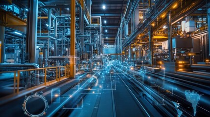 Futuristic Smart Factory: Industry 4.0 Revolution