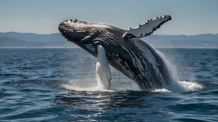 Naklejka premium humpback whale shark