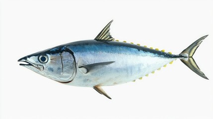 Fototapeta premium Tuna fish in transparent white background
