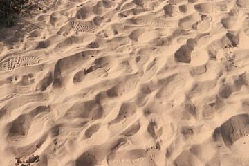 Beach Sand Ripples Natural Texture Background