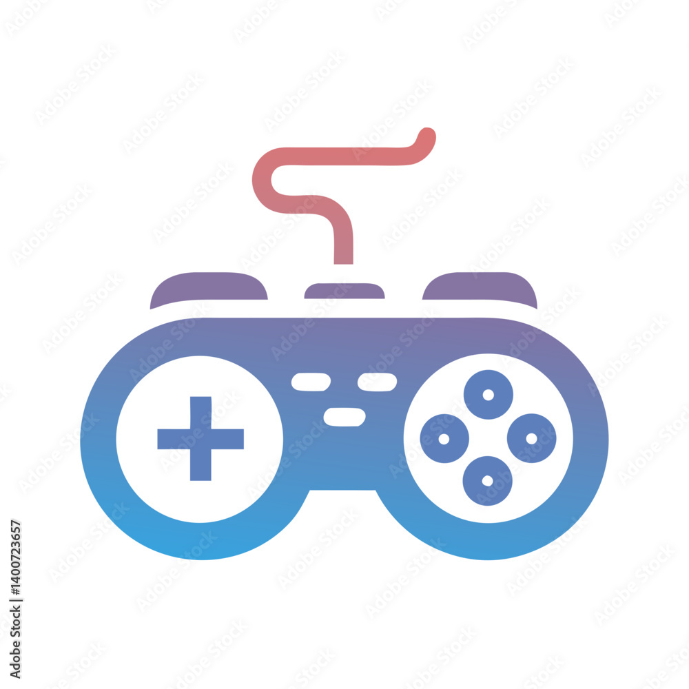 Aufkleber game controller icon representing video gaming and interactive entertainment