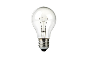 Glowing Incandescent Light Bulb with Visible Filament, Energy Consumption Concept.