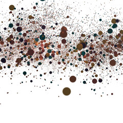 Confetti, paper triangle on the floor, fancy, colorful, celebration party