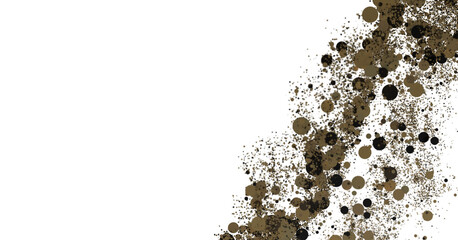 (Mehrere Werte)Radiant Revelry: Enthralling 3D Illustration of Shining gold Confetti PNG