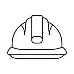Fototapeta premium Construction helmet for safety in high-rise building projects and construction sites