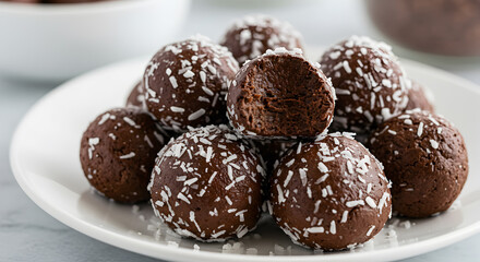 Delicious Chocolate Coconut Truffles Ketogenic Diet Friendly Dessert