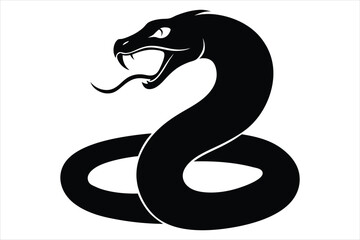 coiled snake silhouette
