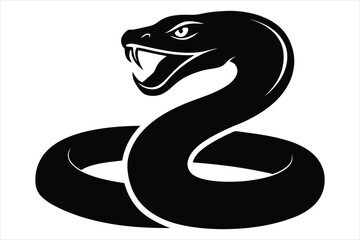 coiled snake silhouette