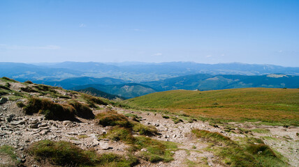 Mountain panorama of the Carpathians