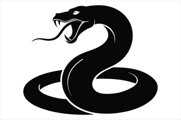 coiled snake silhouette