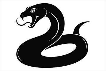 coiled snake silhouette