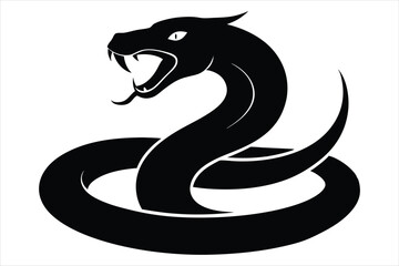 coiled snake silhouette
