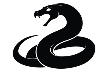 coiled snake silhouette
