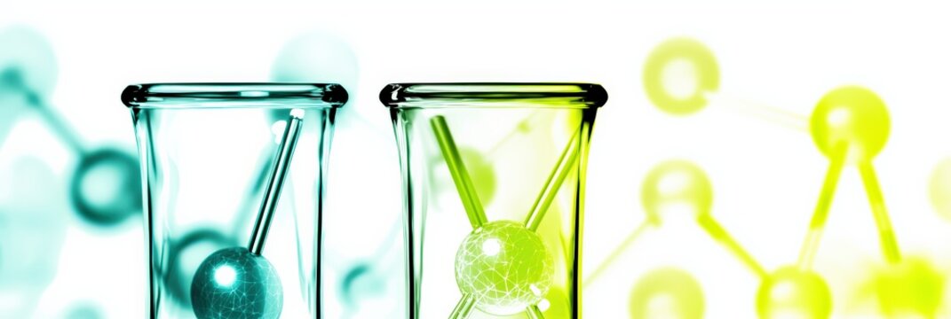 Chemical Reaction Experiment Laboratory Scientific Study Controlled Environment Close-up View Molecular Interaction