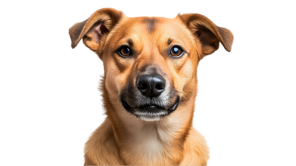 Happy Dog Portrait with Studio Shot.