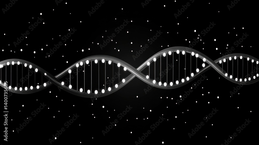 Poster a visual representation of the double helix structure of dna.
