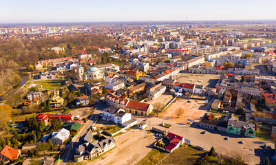 Obraz premium Picturesque view of Skierniewice cityscape, central Poland