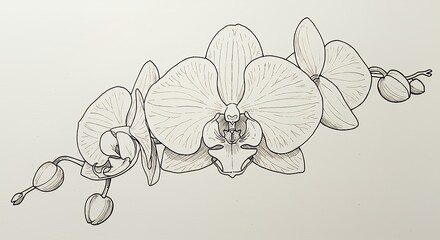 Artistic line drawing of elephants in a minimalist style with unique composition