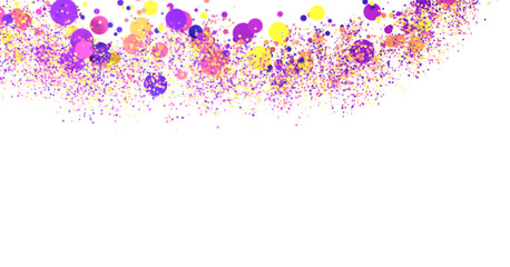 Confetti, paper triangle on the floor, fancy, colorful, celebration party