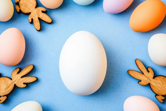 Creative Easter Egg Decorating Ideas Celebratory Event Home Setting Colorful Environment Overhead View Festive Concepts