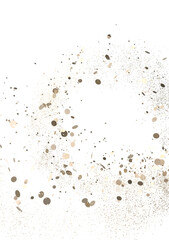 Enchanting Euphoria: Breathtaking 3D Illustration of Enchanting gold Confetti PNG