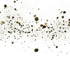 Multicolor confetti abstract background with a lot of falling pieces, isolated on a white background.