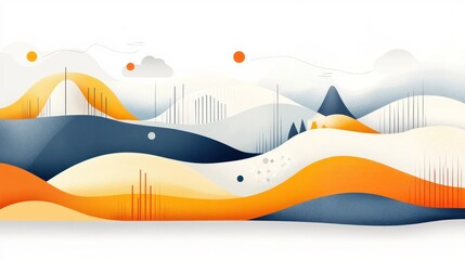 Abstract landscape design