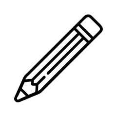 Fototapeta premium Pencil icons symbolize creativity and artistic expression. Essential for drawing, writing, and educational themes, these designs reflect the art of communication through simple tools.